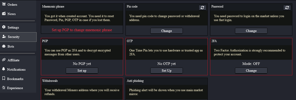 Purchase in darkmatter